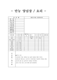 만능 양념장과 요리