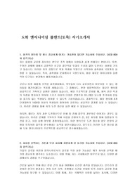 도화 엔지니어링 플랜트(토목) 자기소개서
