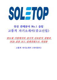 솔탑 하드웨어 엔지니어 자기소개서(중고신입)