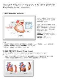 [심장내과] 관상동맥조영술(CAG) 와 경피적관상동맥중재술(PCI) 시술과 간호