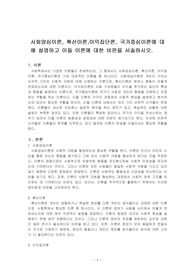 사회양심이론, 확산이론, 이익집단론, 국가중심이론에 대해 설명하고 이들 이론에 대한 비판을 서술하시오.