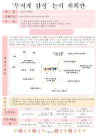 유치원 어린이집 계획안- 6월 월안 무지개감정 -만5세(7세) / 놀이 마인드맵