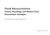 Fluid Resuscitation-history, physiology, and modern fluid resuscitation srategies