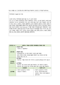 아동간호학, 척추측만증 아동 간호과정(간호진단 2개, 계획까지)