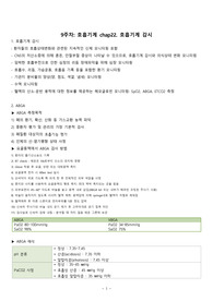 중환자간호학 9~13주차 요약과제