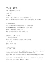 자기소개서 참고자료(직무, 인성, 강점)