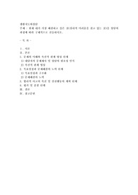 현재 내가 가장 해결하고 싶은 것(심리적 어려움을 겪고 있는 것)을 상담의 과정에 따라 구체적으로 진술
