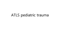 ATLS pediatric trauma