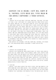 사회복지의 가치 중 평등에는 수량적 평등, 비례적 평등, 기회의평등, 조건의 평등이 있다. 각각이 개념과 예시를 설명하고 사회복지에서 그 의미를 토론하시오.