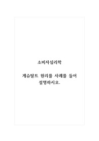 소비자심리학_게슈탈트 원리를 사례를 들어 설명하시오.