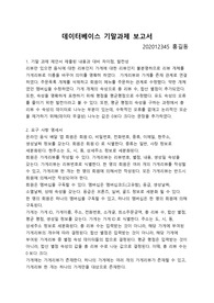 데이터베이스 설계 및 구현(온라인 음식 배달 앱) A+
