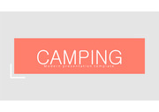 삐도리의 PPT 탬플릿 캠핑 인포그래픽 레드