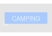삐도리의 PPT 탬플릿 캠핑 인포그래픽 블루
