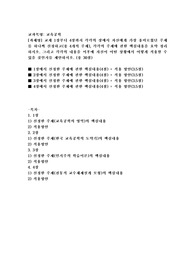 (교육공학) 교재 1장부터 4장까지 각각의 장에서 자신에게 가장 흥미로웠던 주제를 하나씩 선정하고