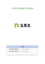 도루코 신입사원 자기소개서