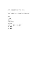 환율과 금리의 관계에 대해 서술하시오