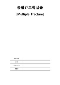 A+ 보장 다발성 골절 질병보고서
