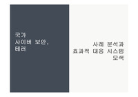 국가 사이버보안, 테러에 대한 사례분석과 효과적인 대응시스템 모색 (1)
