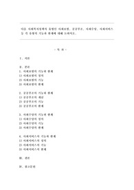 다음 사회복지정책의 유형인 사회보험, 공공부조, 사회수당, 사회서비스 등 각 유형의 기능과 한계에 대해 논하시오.