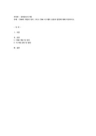CRM의 개념과 정의 그리고 CRM 시스템의 유형과 발전에 대해 작성하시오