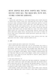 협의의 사회복지 법과 광의의 사회복지 법을 구분하는 여러가지 기준이 있다. 적용 대상자 범위, 빈곤의 원인, 국가개입 수준에 따라 설명하시오.