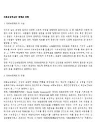 의료보장제도의 개념과 유형