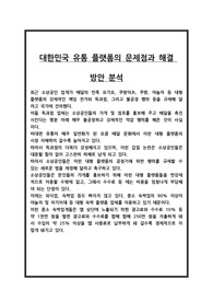 대한민국 유통 플랫폼의 문제점과 해결 방안 분석