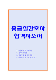 응급실 간호사 자기소개서