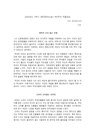 눈 내리는 새벽, 소피아 여사의 일기, 낯선 아내 레포트