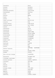 성인간호학 실습 의학용어 시험지 및 분석자료