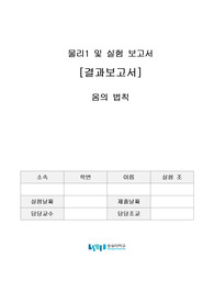 [결과레포트] 옴의 법칙 실험 (물리)