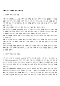 사회복지 프로그램의 개념과 책임성