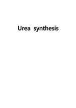 유기합성실험 Urea synthesis A+ 예비 및 결과레포트