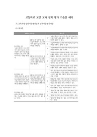 고등학교 교양 교과 철학 평가 기준안 예시