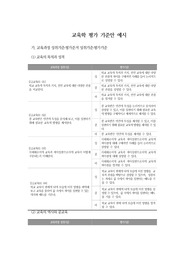 고등학교 교양 교과 교육학 평가 기준안 예시입니다.