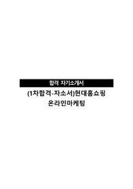 (1차합격-자소서)현대홈쇼핑 온라인마케팅