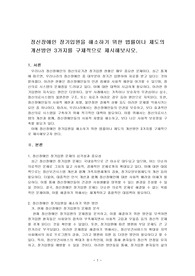 정신장애인 장기입원을 해소하기 위한 법률이나 제도의 개선방안 3가지를 구체적으로 제시해보시오.