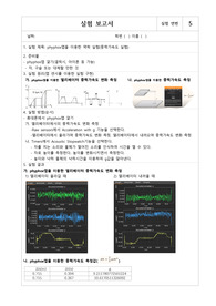&lt;현역의대생&gt; phyphox앱을 이용한 역학 중력가속도 실험_실험보고서_동아리(세특)