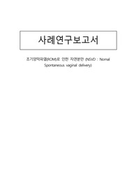 여성간호학 조기양막파열로 인한 자연분만 케이스스터디 A+ 교수님 극찬 간호과정 3개