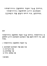 사회복지서비스 전달체계의 개념과 기능을 정리하고, 사회복지서비스 전달체계에 있어서 공공부문과 민간부문의 역할 분담에 대하여 비교, 설명하세요