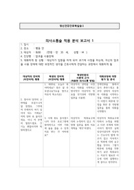 정신간호학/치료적의사소통/알코올사용장애/ 의사소통 분석 및 이유 포함, 비치료적 의사소통
