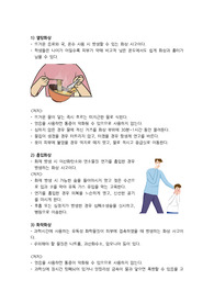 학교에서 발생할 수 있는 화상 종류 및 처치방법