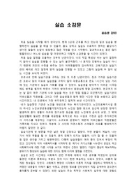 사회복지실습 소감문(3장분량)