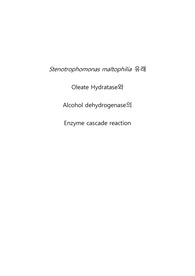 Stenotrophomonas maltophilia 유래  Oleate Hydratase와  Alcohol dehydrogenase의  Enzyme cascade reaction