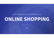 삐도리의 PPT 탬플릿 온라인 쇼핑 네이비 블루