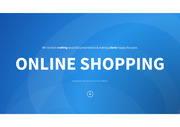 삐도리의 PPT 탬플릿 온라인 쇼핑 블루