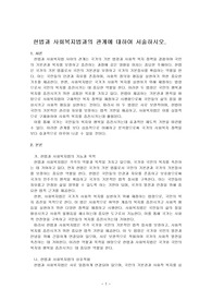 헌법과 사회복지법과의 관계에 대하여 서술하시오.