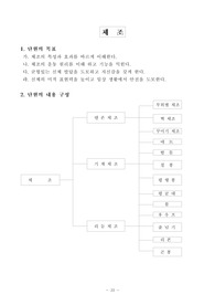 체육과 지도안 - 체조