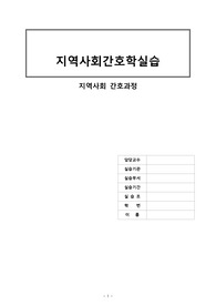 A+ 지역사회간호과정(군산시) CASESTUDY-지역사회 건강문제 사정 재확인, 간호진단3개, 간호과정1개, 보건 교육프로그램 개발 및 수행