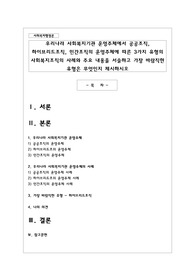우리나라 사회복지기관 운영주체에서 공공조직, 하이브리드조직, 민간조직의 운영주체에 따른 3가지 유형의 사회복지조직의 사례와 주요 내용을 서술하고 가장 바람직한 유형은 무엇인지 제시하시오